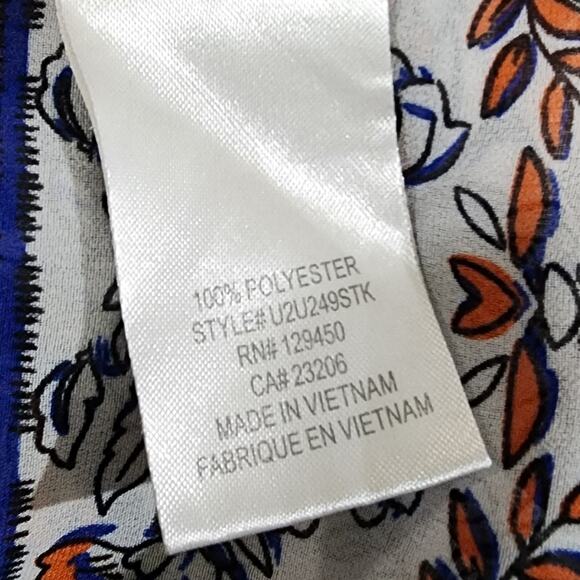 COMO Black boho‎ bell sleeve keyhole blouse size XL - Picture 5 of 7